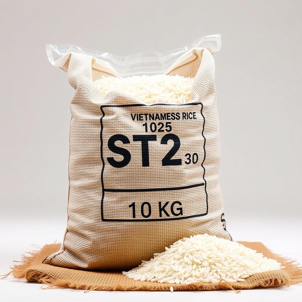 Gạo ST25 bao 10kg – tiết kiệm cho gia đình