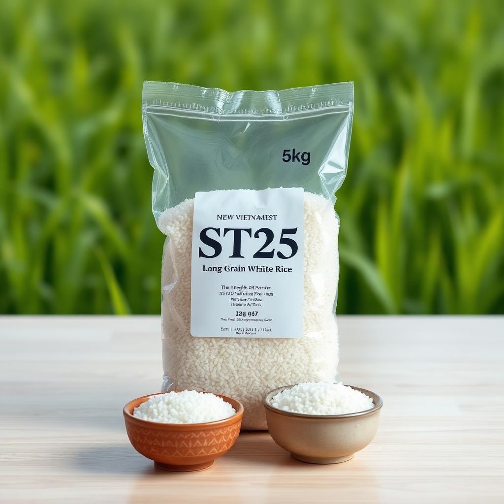 Gạo ST25 chính hãng túi 5kg – Gạo ngon nhất thế giới
